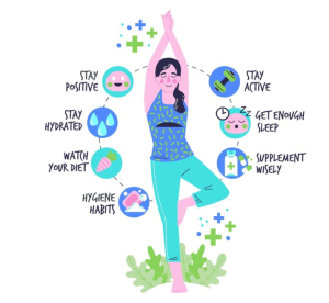 Visual guide: Yoga poses highlighting health benefits."
