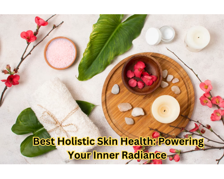 "Woman applying natural skincare for holistic skin health"