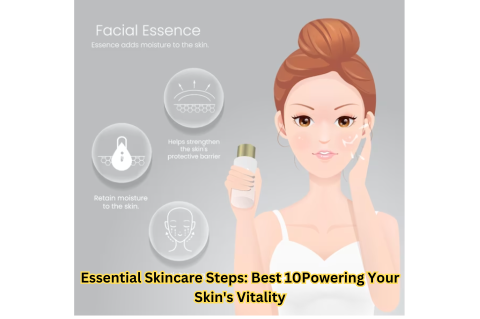 "Essential Skincare Steps Infographic: Best 10 for Skin Vitality"